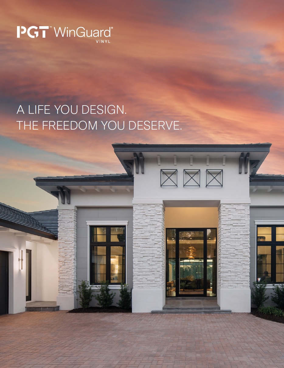 Solar Impact Window Hurricane Impact Window PGT WinGuard Vinyl Consumer Brochure 2023